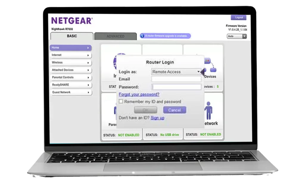 Router Login Dashboard